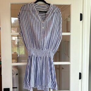 Striped linen dress